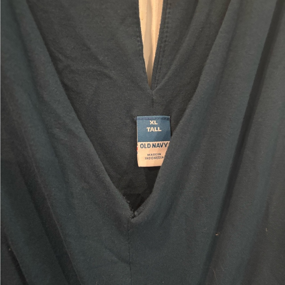 Old Navy TALL Teal Wide-Leg V-Neck Jumpsuit - Picture 4 of 6